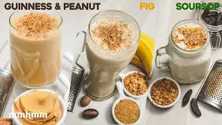 Peanut Punch + Fig Punch + Dairy Free Soursop & Coconut Punch.