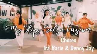 My Hips Salsa Fusion Line Dance (Demo)