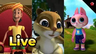 🔴 LIVE ✨ Tamil Cartoon Live 🎉 Kathu Poonai 2 🐱 Banu Bablu 🤝 Pupi 4 🐶 Pattampoochi 4 & 5 🦋