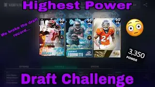 WE BROKE THE POWER RECORD!!!  - Highest Power Draft - H2H Draft Challenge - Madden Mobile 21