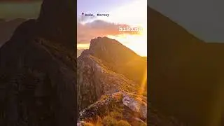 Mountain hikes with stunning views: Midnight (!) hike to Litltind in Bod&oslash;, Norway  🤩 #midnightsun