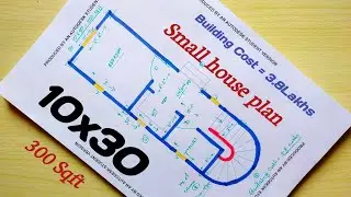 10x30 small house plan||300 sqft building design||10*30 small building plan
