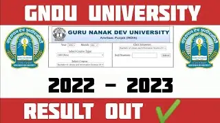 Gndu University Result Out ✔️ || Gndu Result 2023 || Gndu Odd Semester Exams Result || Gndu Result