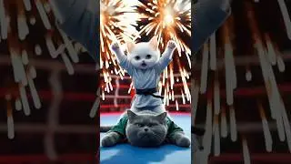A poor🐱 cat became a Kung Fu master.#story