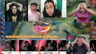 REAKSI STREAMER MOMEN DYREN 1 VS 4 | SENAM JANTUNG RRQ VS GEEK FAM
