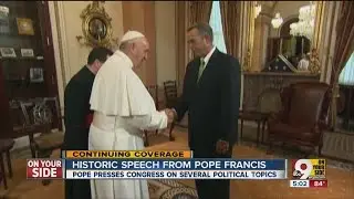 Historic speech from Pope Francis