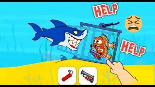 Save The Fish ! NOOB vs PRO vs HACKER vs GOD | Gameplay Walkthrough Levels All ( Android )