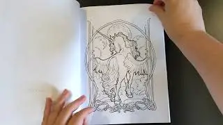 Flip Through - Art Nouveau Fantasy Coloring Book