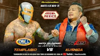 RESUMEN CMLL 06 DE MAYO 2025 || CMLL VS MLW - KUSHIDA Y TEMPLARIO