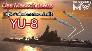 uss masschusettsltriple antisubmerine🚀missile🚀modernwarships|is this best antisubmerine missile?
