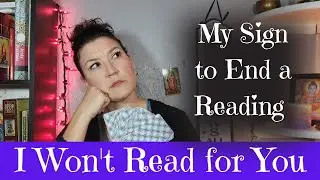 I Won't Read for You: My Sign to End a Reading