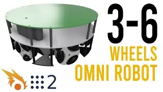 Gazebo Omni Robot Simulation | 3 to 6 Wheels Support!