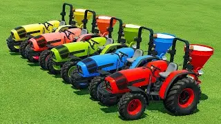 PLOW & SPREAD FIELD WITH LIME AND TRANSPORT RED BEET WITH JOHN DEERE TRACTORS - FS 22