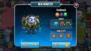 Hatching Mythic &ldquo;Axolmech&rdquo; Monster Egg and Leveling it up in Monster Legends!