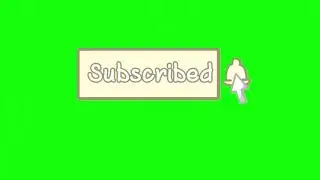 Subscribe button (yellow)  greenscreen