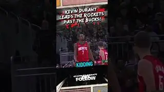 Kevin Durant has a monster 4th quarter leading the Rockets to the Win vs Bucks! #basketball #viral