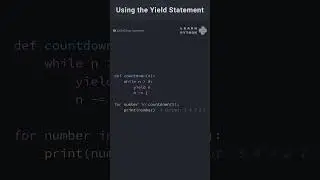 Using the Yield Statement in Python 