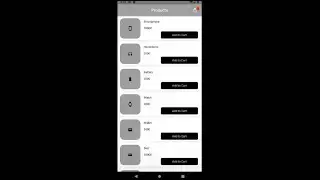Flutter shopping app with CRUD operations using sqflite