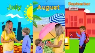 Months of the Year  12   January, February, March    for Kids by Stefan Kids Show