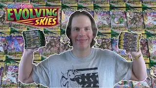 x50 Evolving Skies Pokemon Booster Pack Opening