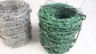 galvanized and PVC coated barbed wire and razor wire