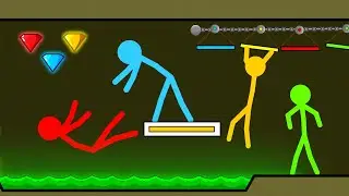 Watergirl and Fireboy - Stickman animation | Part 19 | Axis Animation