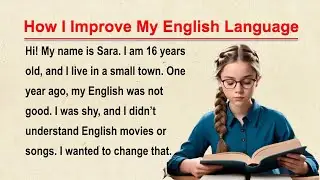HOW I IMPROVE MY ENGLISH LANGUAGE ✅ || 📖 Learn English Through Story 🔥 || Grader Reader || Level 1