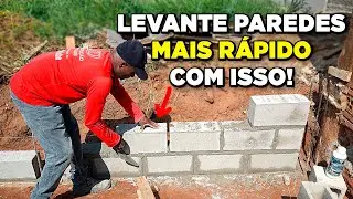 Como assentar blocos de concreto muito mais rápido - Ganhe mais dinheiro assim