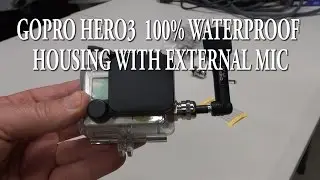 Gopro hero3 100% waterproof housing with microphone