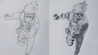 How to Draw Kakashi Hatake from Naruto Shippuden | Step-by-Step Anime Art Tutorial