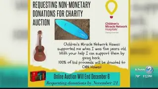 Fifteen-Year-Old organizes charity auction for Children's Miracle Network Hawaii