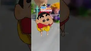 DIY Shinchan paper puppet hanging Tutorial ✨☺️#craftwithcraftyapa #shorts #art #craft #diy #handmade