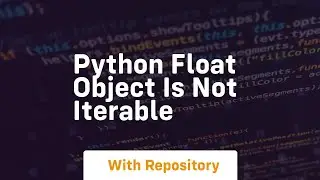 python float object is not iterable