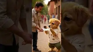 The poor cute puppy selling tea outside the  school. #shorts #sadpuppy #cutepuppy #dostgappu