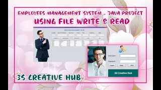 Java Project | Employees Management System with Login Window | Data Stored with File | Write & Read