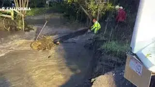 Catastrophic flooding in Springville, California 🚨