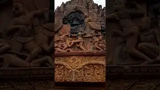 Excellent carvings of Ramayanam found in Banteay Srei temple Cambodia