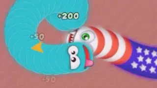 Android gameplay Worms Zone io big snake killer