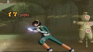 Lee (Cl&aacute;ssico) combo - Naruto Shippuden Ultimate Ninja 5