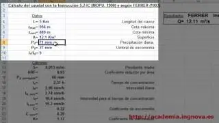 Academia Ingnova - HEC-RAS - Video demostrativo - C&aacute;lculo de Caudal