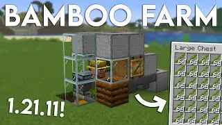 NEW UPDATED Minecraft 1.21.11 Bamboo Farm Tutorial