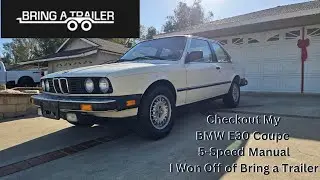 My New 1985 BMW 318i Coupe 5-Speed E30 :  From Bring a Trailer