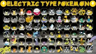 All Electric Type Pokemon...Pika, Pika, Pi Pi Pi...Chuuuu!