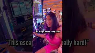 This ESCAPE ROOM is really hard! #slots #casino #gambling