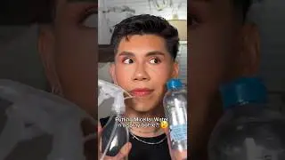 Putting Micellar water in a spray bottle!! 💦 #makeup #makeupremover