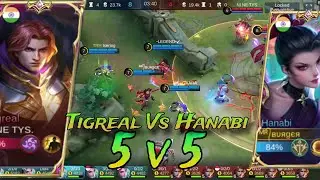 Tigreal Vs Hanabi 4minute victory / Mirror Mode #mobilelegends #gameplayproplayer #games