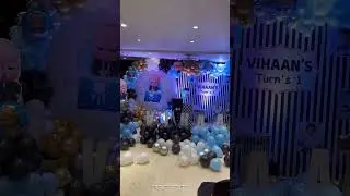 Boss baby theme || balloon decoration || #birthday #balloon #decoration #ideas #bossbaby #babyboss