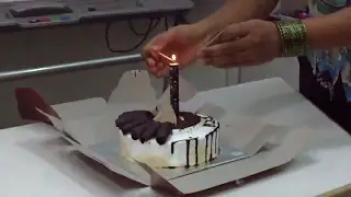 Slow-motion video  (cake cutting)