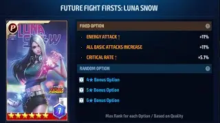 Opening Free Premium card chest and crafting Luna Snow card | Marvel Future Fight