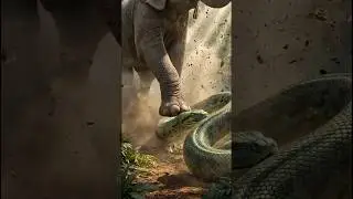 Elephant Saves Baby Tiger from Giant Snake | Prehistoric Rescue Story (Part 2)
